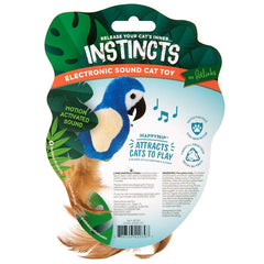 SmartyKat Instincts Chatty Chirp Silverine catnip close-up invites aromatic play.