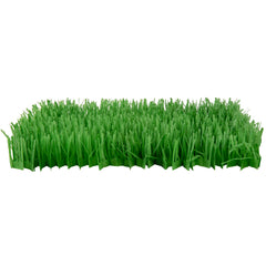SmartyKat Instincts Meadow Mayhem grass mat, showing indoor hunting-inspired play