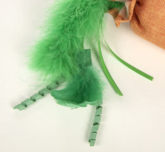 SmartyKat Kolossal Karrot ribbons fluttering to spark chase and agility.