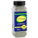 Smelleze 2lb yard odor eliminator bottle for outdoor turf odor control.