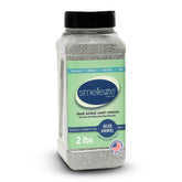 SMELLEZE dead-animal-odor granules bag-open for indoor and outdoor odor absorption.