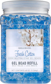 SMELLS BEGONE gel beads jar neutralizes odors for up to 90 days in 450 sq ft.