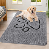 Smiry dog door mat absorbent-dirt-trap captures mud and moisture at entryways.