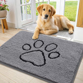 Smiry dog door mat absorbent dirt-trapper closeup keeps entryways cleaner