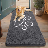 Smiry dog door mat absorbent-dirt-trapper traps mud and moisture at entryways
