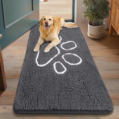 Smiry dog door mat absorbent-dirt-trapper traps mud and moisture at entryways