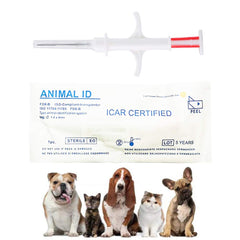 Smoostart 20-pack microchip front view shows compact 2.12x12mm size for pets.