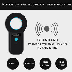 Smoostart Microchip Scanner display shows clear results for quick checks