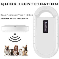 Smoostart Microchip Scanner wide scan range improves recognition.