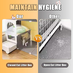 SNAAT Cat Cage detachable metal-frame highlights portable setup for travel.