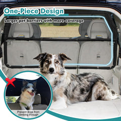 Snagle Paw barrier installed on the second row demonstrates secure fit and reduced distractions.