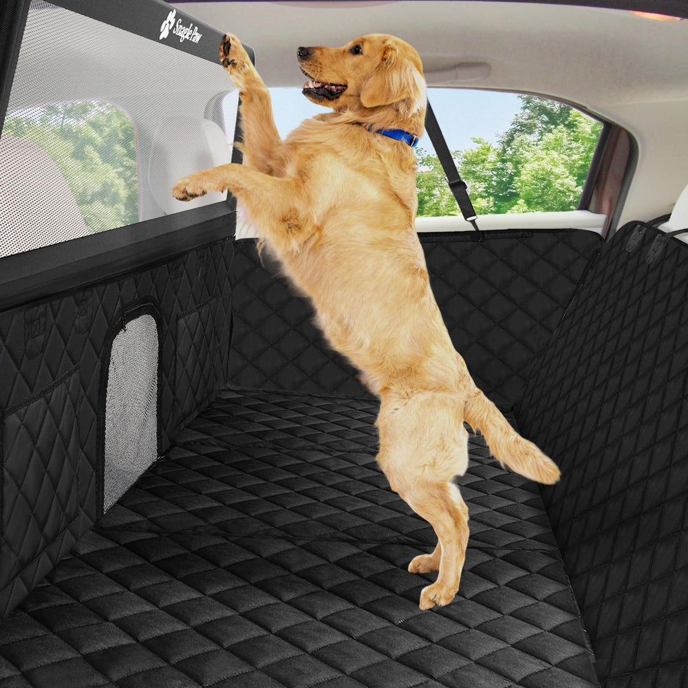 Snagle Paw dog car seat cover back seat extender 31inch expands space for large dogs on trips