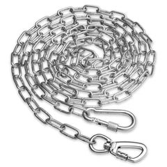 Snagle Paw heavy-duty dog chain clip enables secure yard tethering with durable construction.