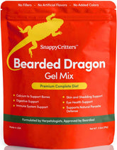 SnappyCritters gel dieta para dragón barbudo en envase 3.5 oz, dieta completa