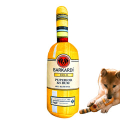 Snout Scout bottle toy closeup squeaker for engaging fetch and chew sessions.