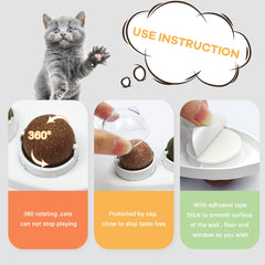Snow Pet Magic wall ball close-up with scent release for engaging treat sessions.