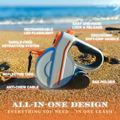 Snuggle Paws LED flashlight on leash for safer night walks