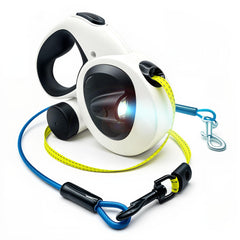 Snuggle Paws retractable leash 16ft assembly showcases all-in-one design for easy daily walks.