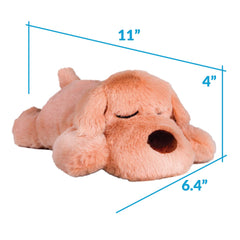 Snuggle Puppy small-breed crate-training use shows soothing nighttime support