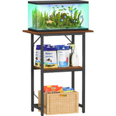 Snughome fish tank stand front view showing sturdy frame for reliable aquarium setup