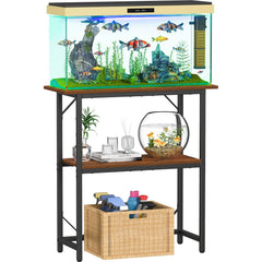 Snughome fish tank stand front view shows sturdy support for up to a 30-gallon tank.