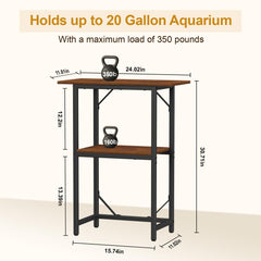 Snughome stand middle-shelf storage for organized fish care essentials