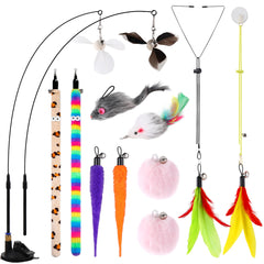 Soarer 4-in-1 cat toy set windmill shows rotating action that invites active play.