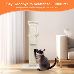 SOCATER large base 15.7-inch square provides stable footing during active scratching sessions