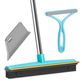SOCCSO Carpet Rake extends 60-inch handle for effortless pet hair removal on carpets