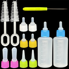 SOEAEODG pet bottle kit close-up two baby bottles for newborn feeding