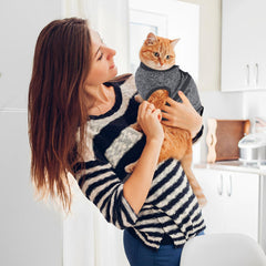 SoeKoa cat anxiety jacket self-adhesive closure enables easy on off after play