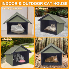 SoeKoa green weatherproof fabric provides durable, multi-season use.
