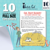 Sofisti-Cat scratch deterrent tape application protects furniture from scratches.