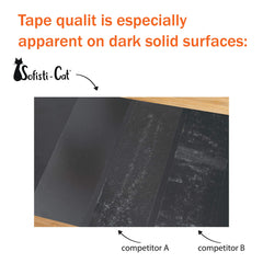 Sofisti-Cat scratching area before-after—visible improvement in furniture protection.
