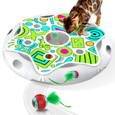 Sofolor Interactive Cat Toy Playset scene promotes indoor exploration and mental enrichment for curious cats.