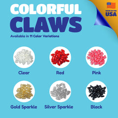 Soft Claws kit unpacked with adhesive tubes and tips for simple application