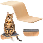 SOJILET cat wall shelves modern-perch for elevated lounging and observation.