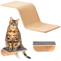 SOJILET cat wall shelves modern-perch for elevated lounging and observation.