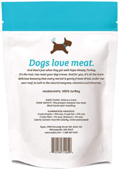 SOJOS Simply Turkey Dog Treats on plate, ideal all-life-stages snack and reward.