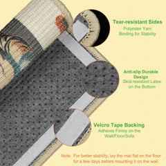 SOLDAY cat scratcher with Velcro mount for secure wall installation