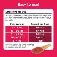 Solid Gold Berry Balance cat meal mix served on cat food.