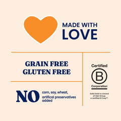 Solid Gold Five Oceans serving time in a meal bowl — ready to serve indoors or outdoors.