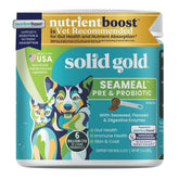 Solid Gold SeaMeal cat probiotic powder dosing for easy digestive support