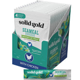 Solid Gold SeaMeal Squeeze chicken treat pack for easy feeding.