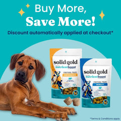 Solid Gold Soft-chewy treats senior-puppy for gentle bite and easy training.