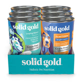 Solid Gold Variety Pack 6-pack cover shows variety to tempt picky eaters.