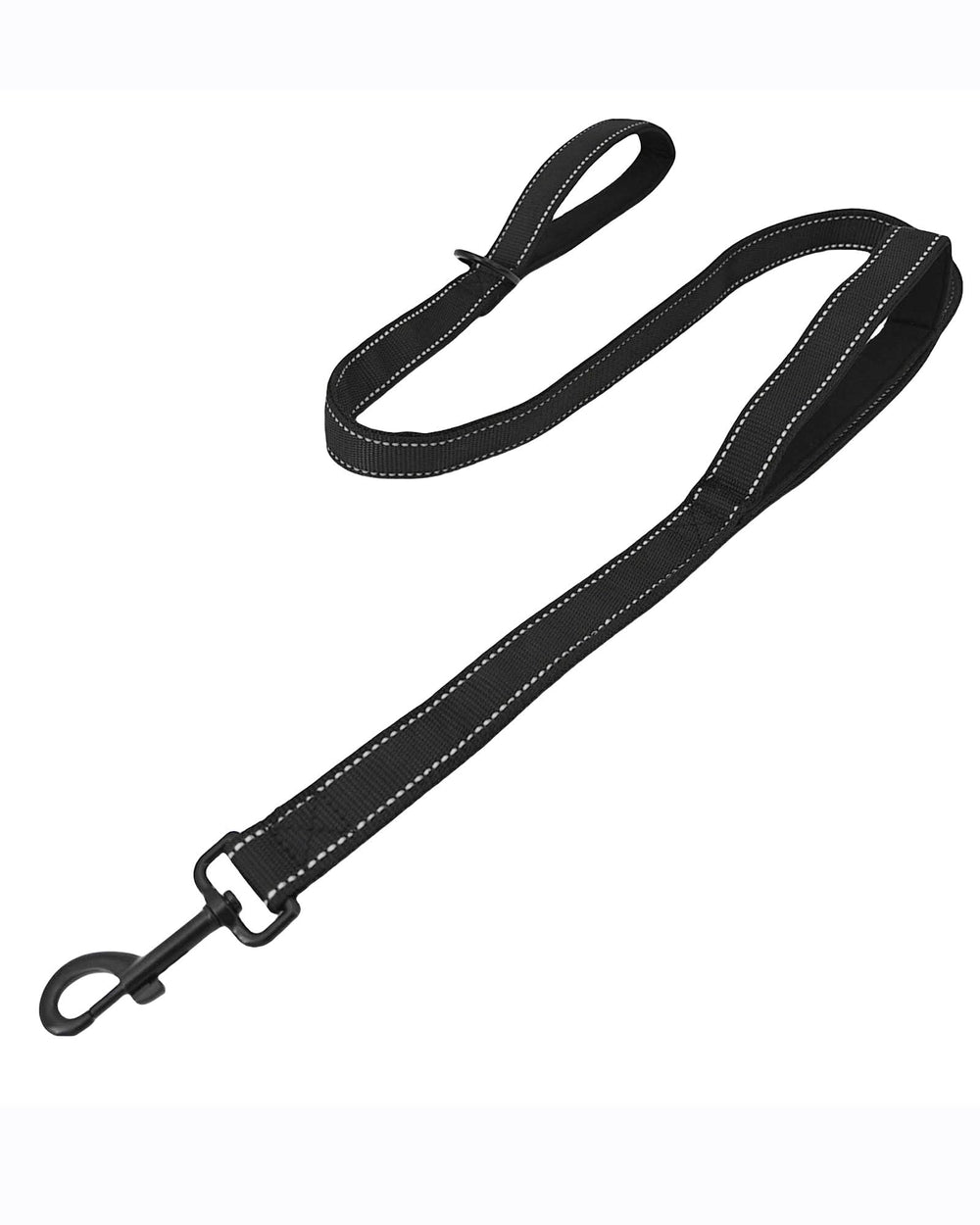 Solmoony 4ft black strong dog leash shows durable construction for daily walks.