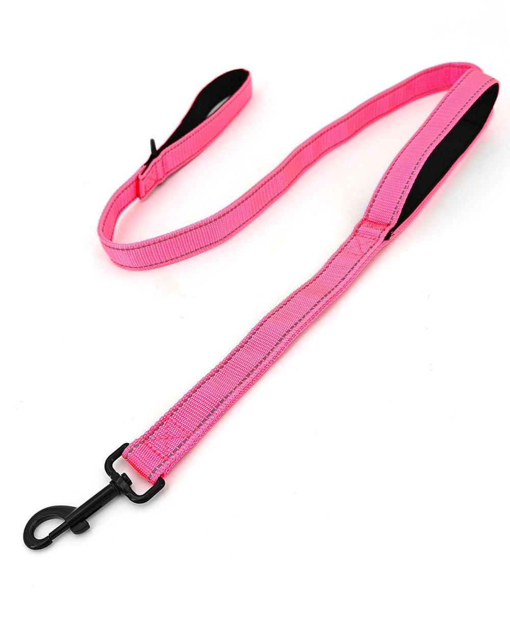 SOLMOONY 4FT pink leash with dual padded handles for comfy daily walks.