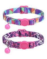 SOLMOONY cat collar leopard print pack—fashionable safety for adventurous cats.
