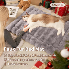 SOMAHE cat bed non-slip bottom prevents sliding on smooth floors